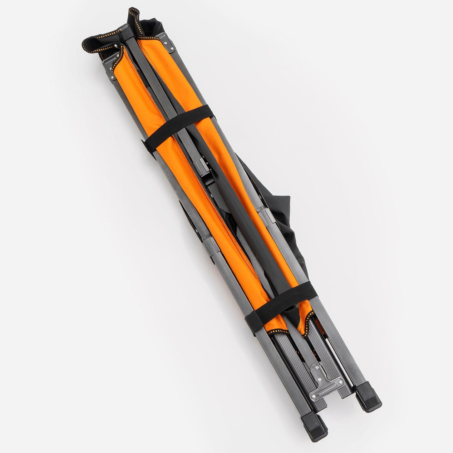 Darche XL100 Camping Stretcher 2160L x 1000W x 500H mm Black/Orange
