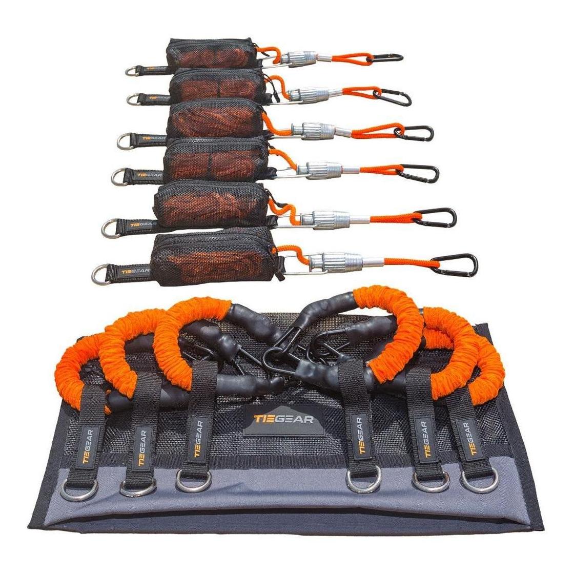 TIEGEAR Awning 6 Pack inc 6 Guy Rope & 6 Soft Spring