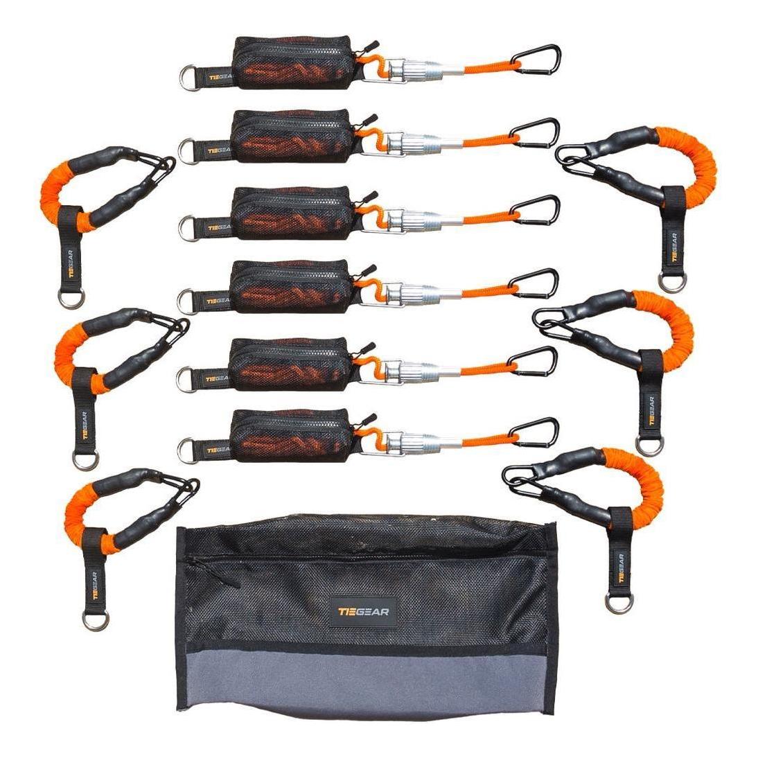 TIEGEAR Awning 6 Pack inc 6 Guy Rope & 6 Soft Spring