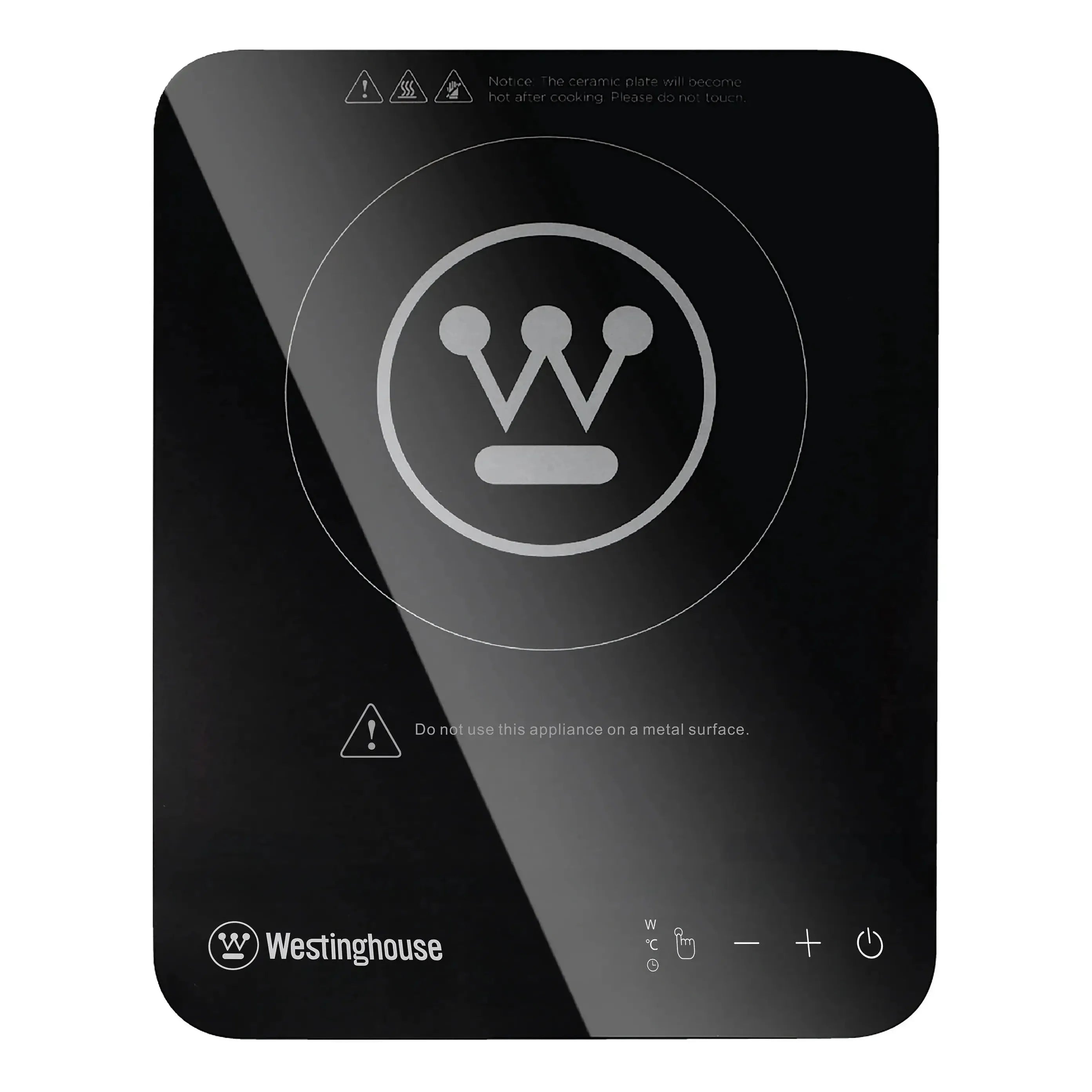 Westinghouse 2000W Single Induction Cooktop Hot Plate Super Slim 280 x 350 x 23mm