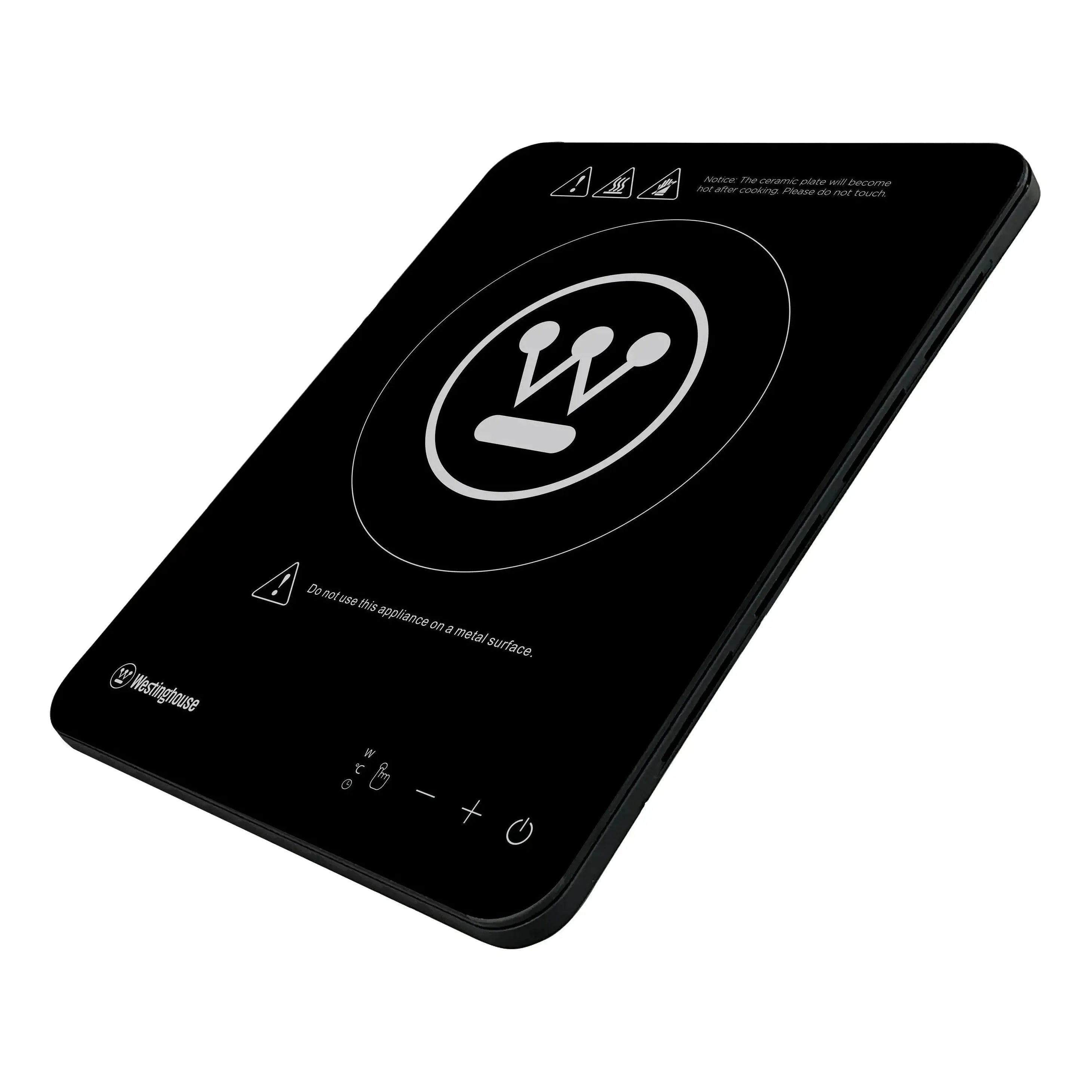 Westinghouse 2000W Single Induction Cooktop Hot Plate Super Slim 280 x 350 x 23mm
