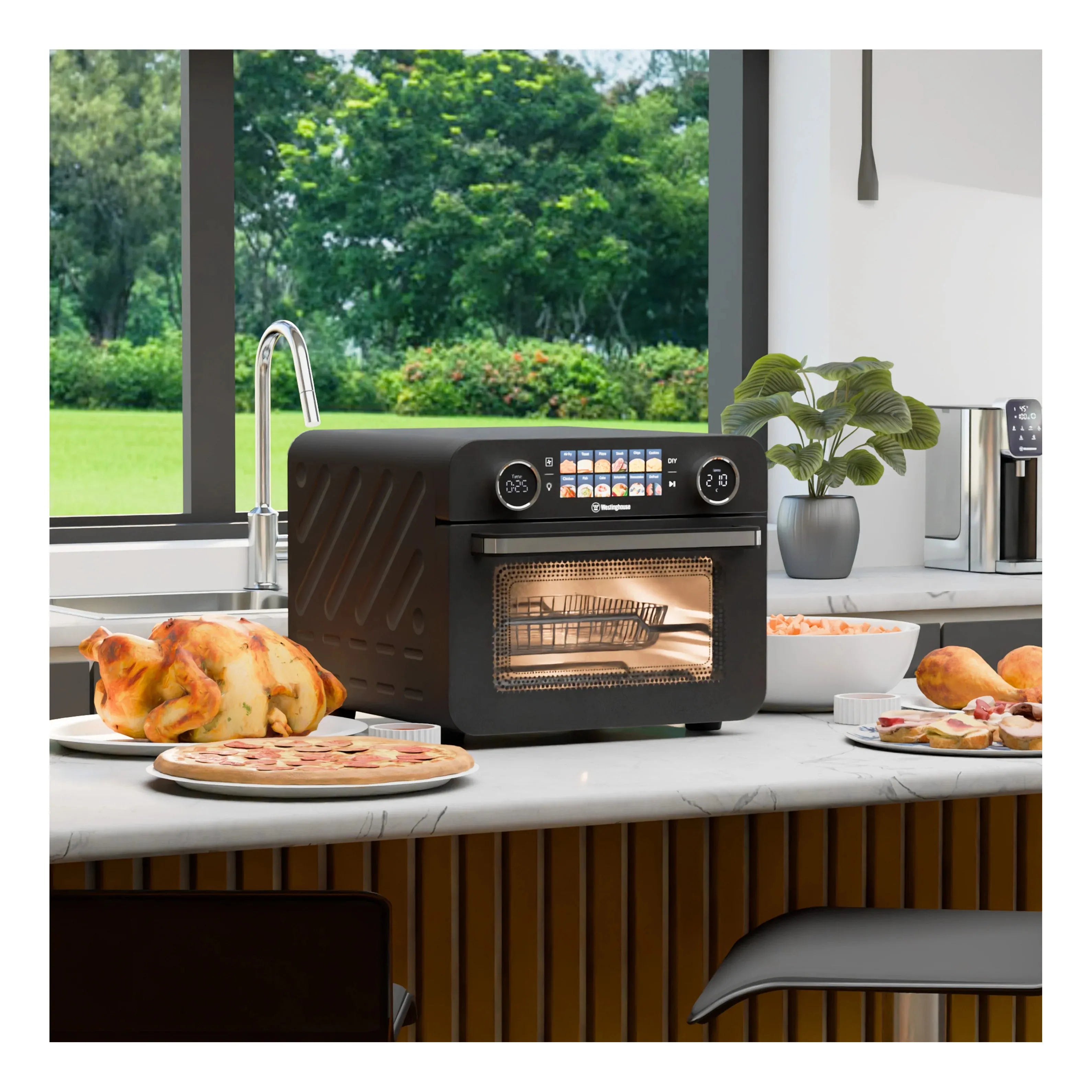 Westinghouse 2200W Digital Air Fryer Benchtop Oven 421 x 436 x 365mm