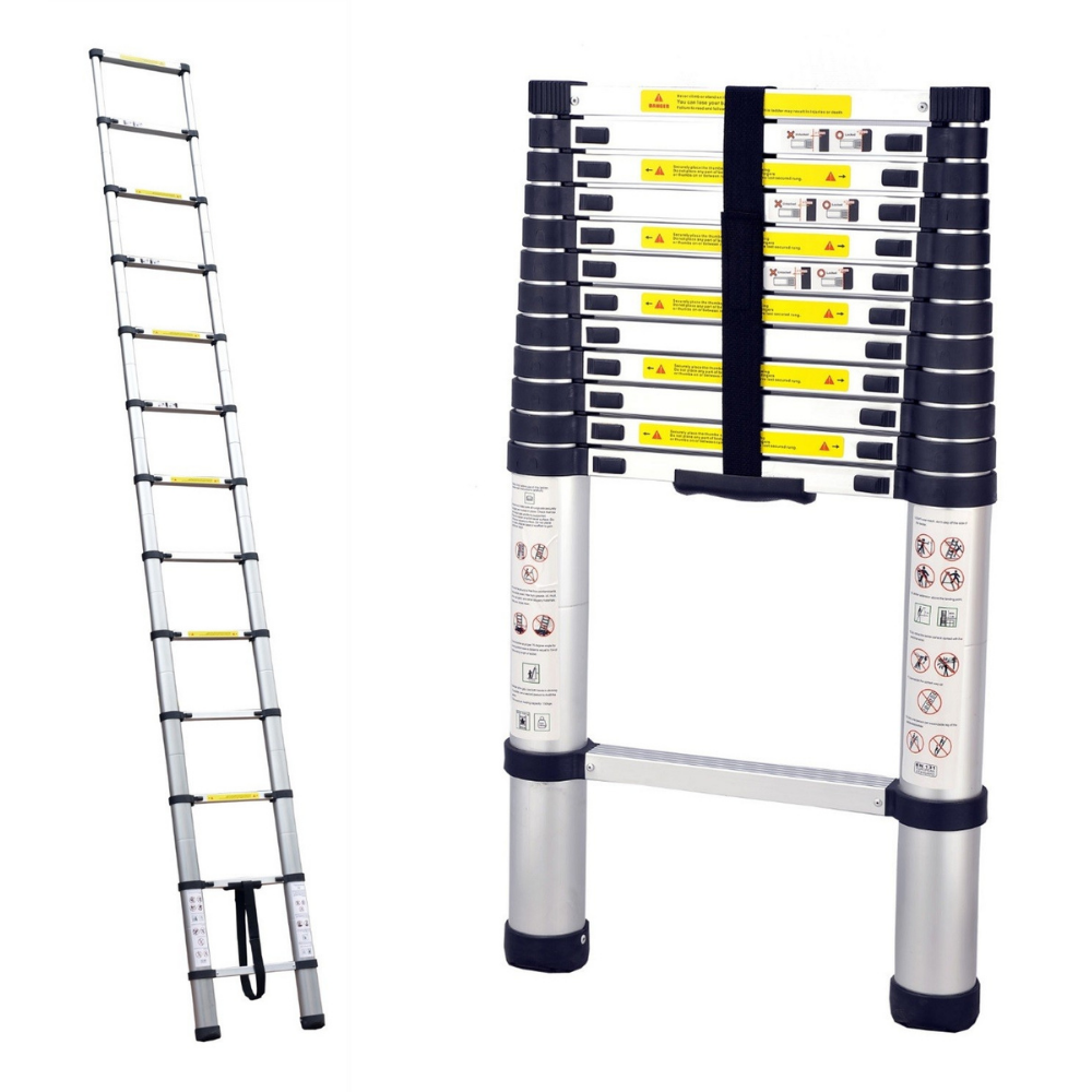 TRA - 3.8m Portable Telescopic Ladder with Bag - RV Online