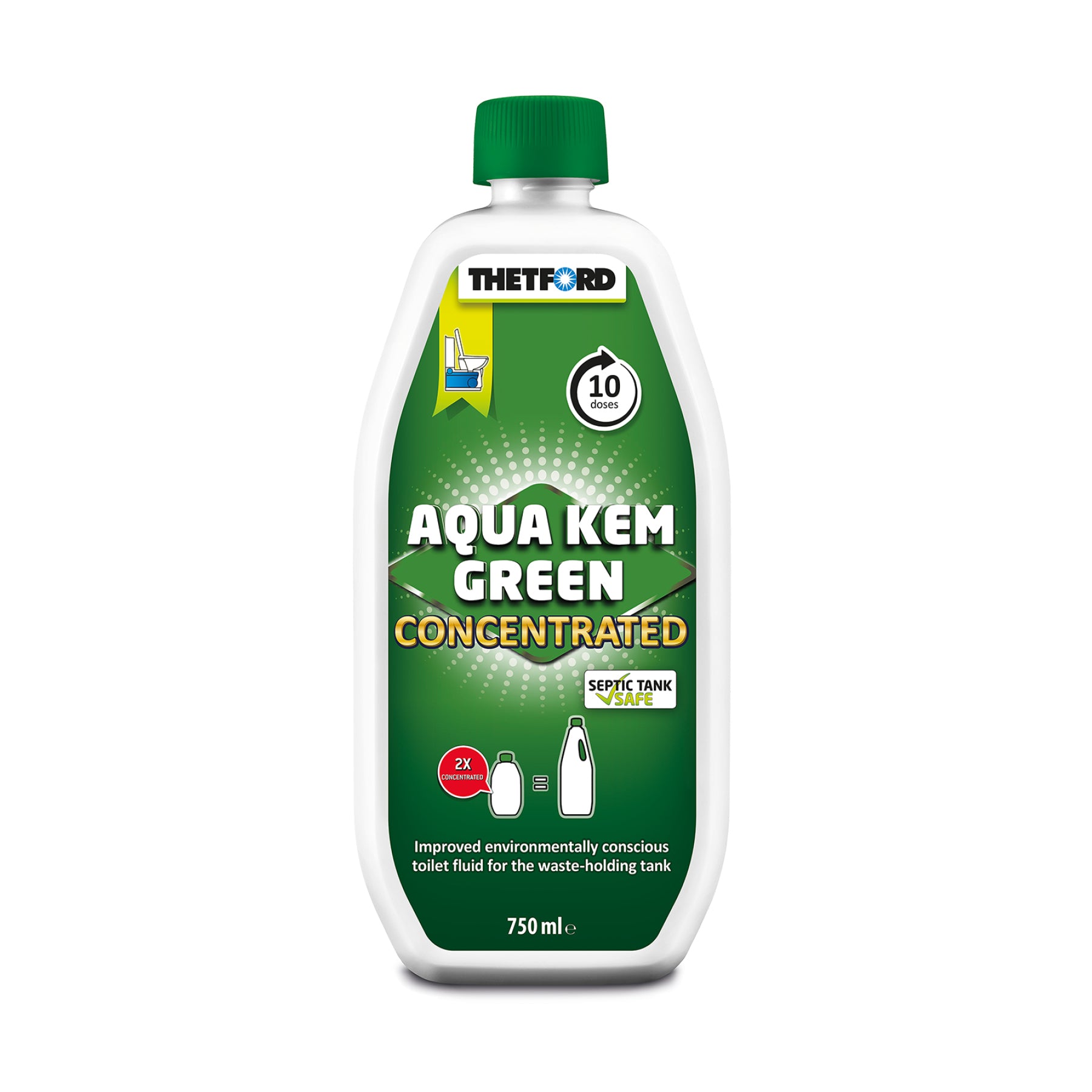 Thetford Aqua KEM Green Concentrated 750ml - RV Online