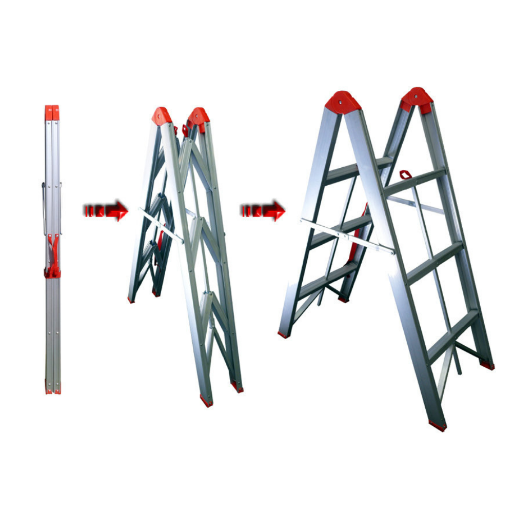 TRA - 3 Step Aluminum Collapsible Box Ladder