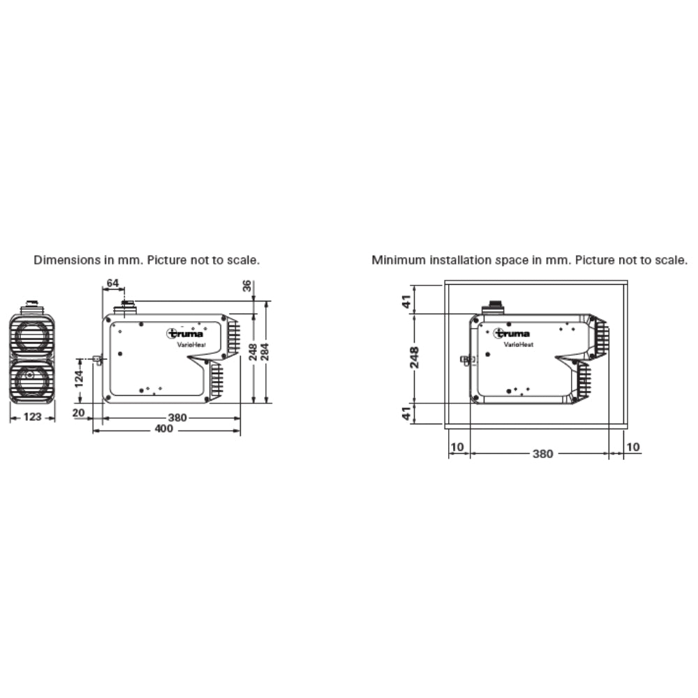Truma - VarioHeat eco- Gas Heater - Kit with Cream Cowl - RV Online