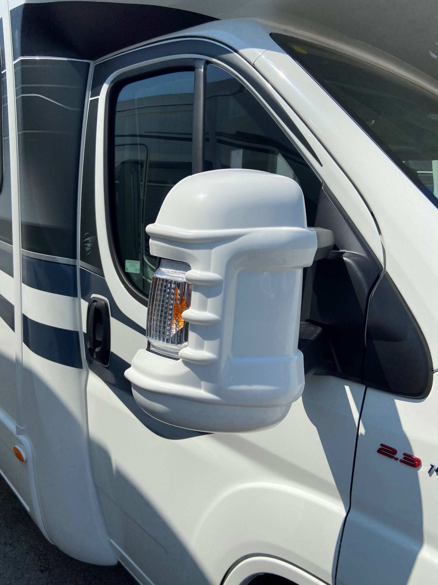 Milenco - Mirror Protectors White Long Arm - Twin Pack - MIL4268 - RV Online