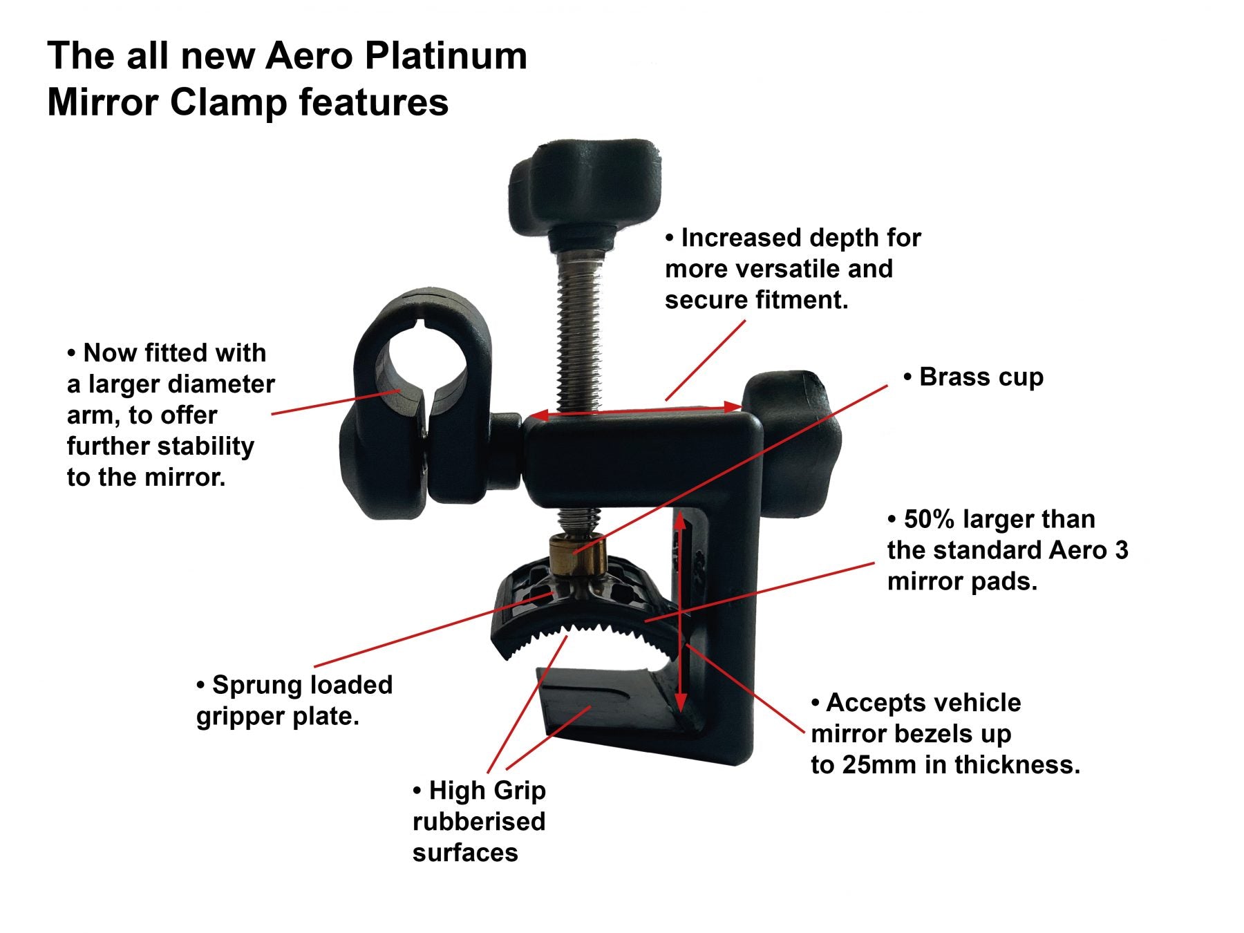 Milenco Aero Platinum Towing Mirror Pair MIL6606 - RV Online