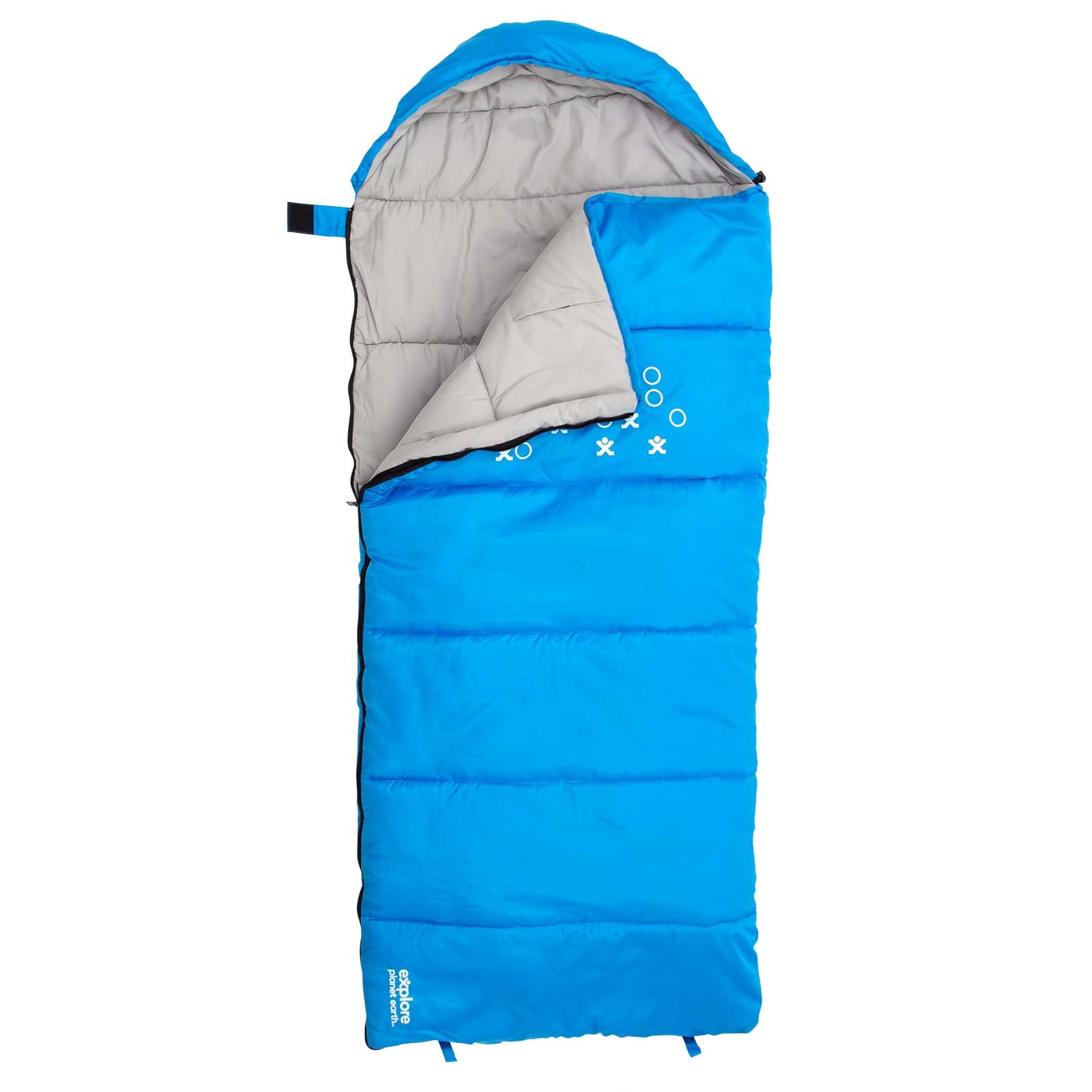 Explore Planet Earth - Comas Kids Sleeping Bag Blue