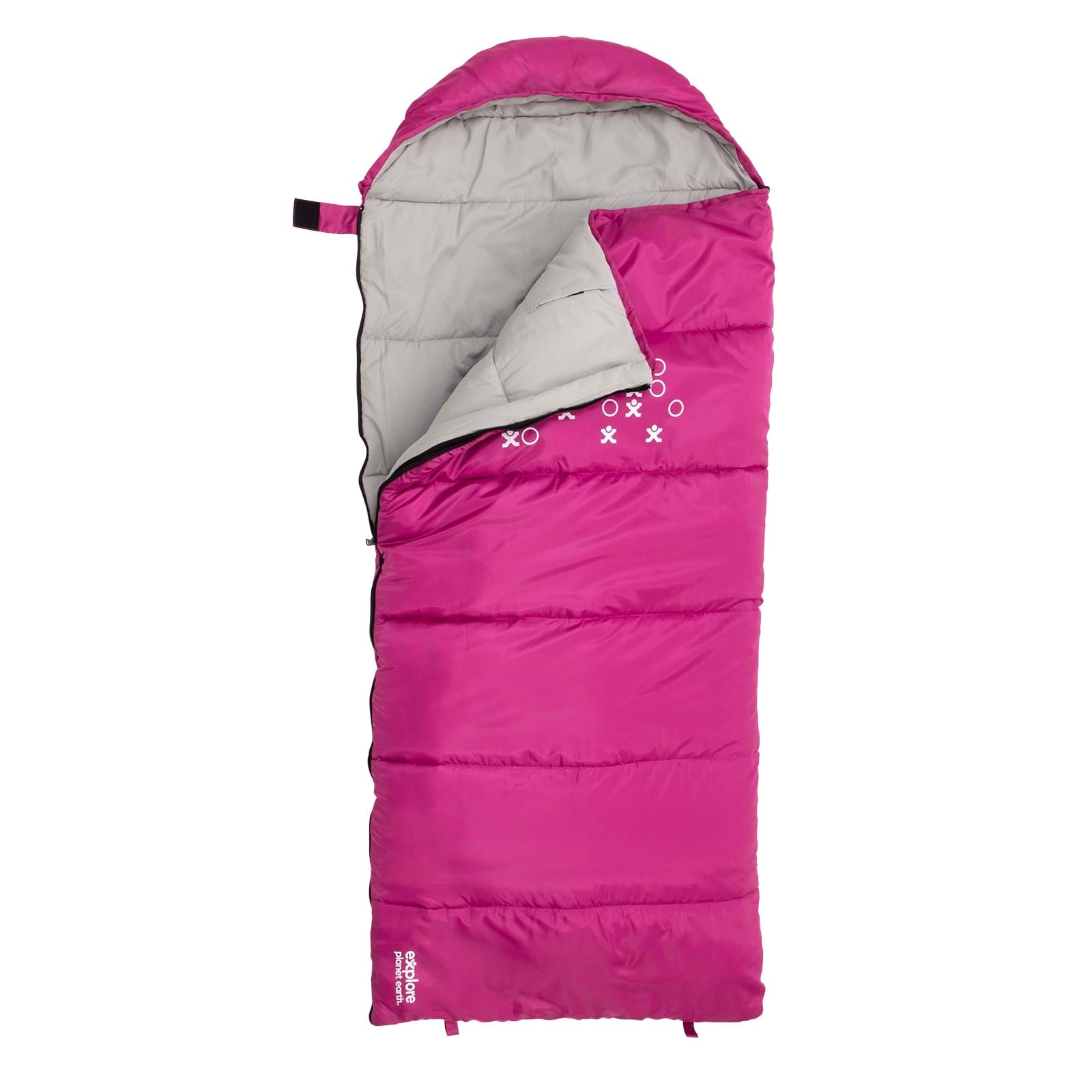 Explore Planet Earth - Comas Kids Sleeping Bag Pink – RV Online
