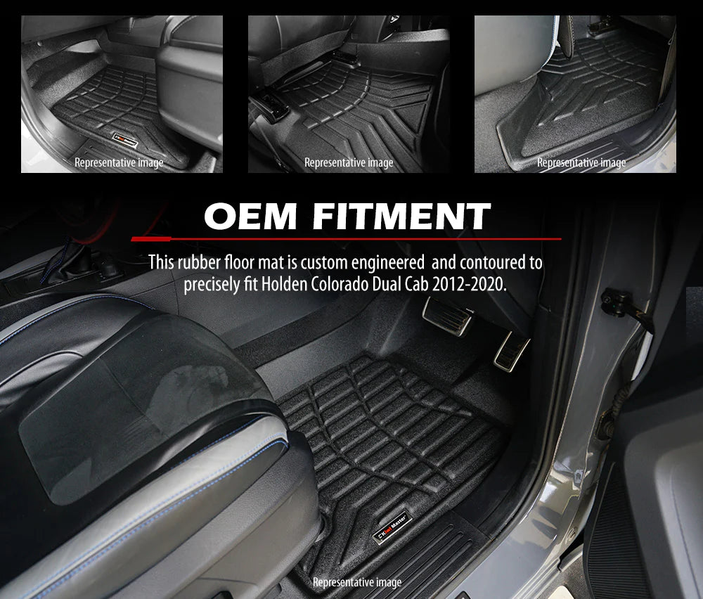 KIWI MASTER 3D Car Floor Mats Fit Holden Colorado Dual Cab 2012-2020 - RV Online