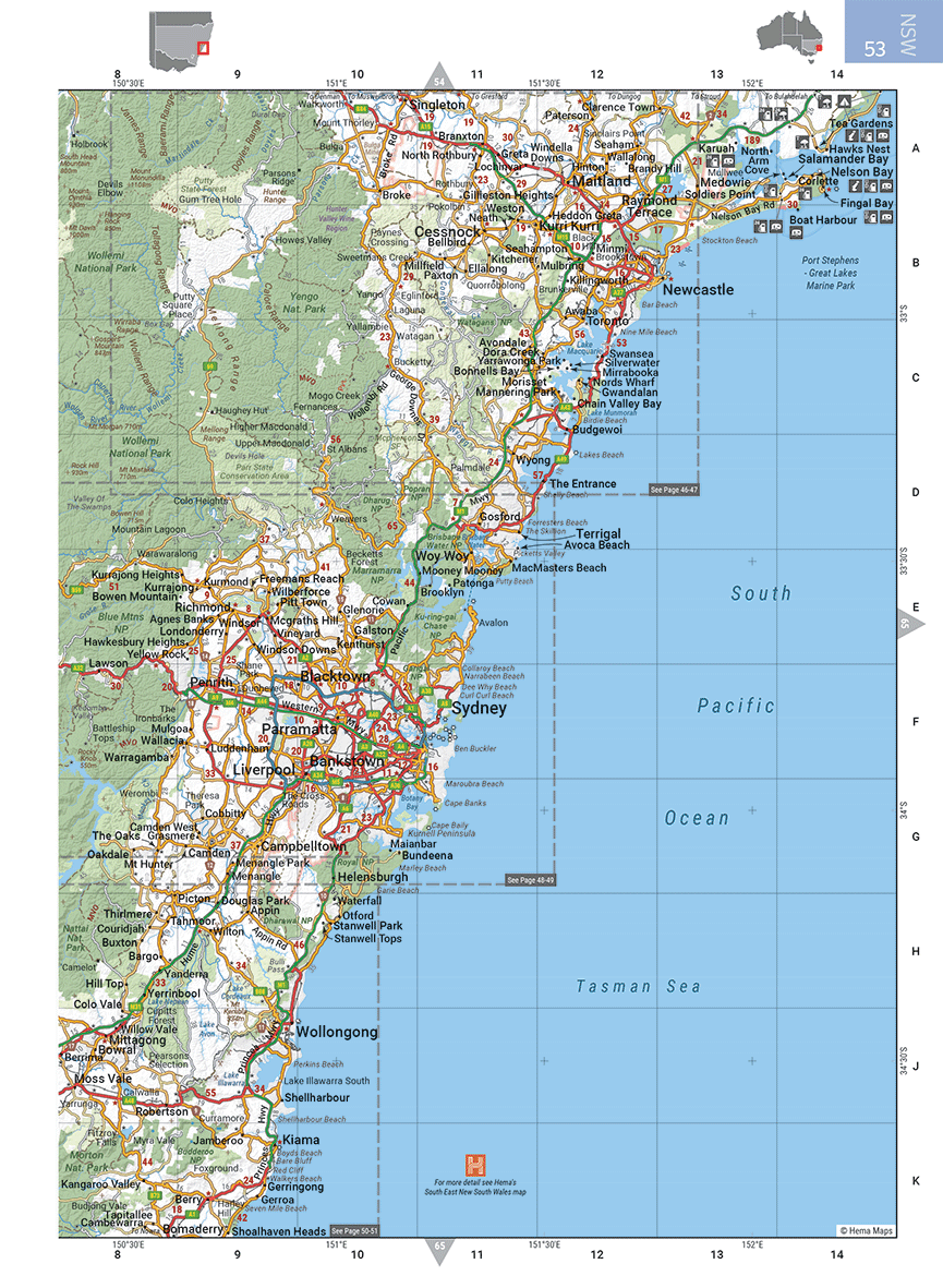 Hema - Australia Road & 4WD Atlas (Spiral Bound) - RV Online