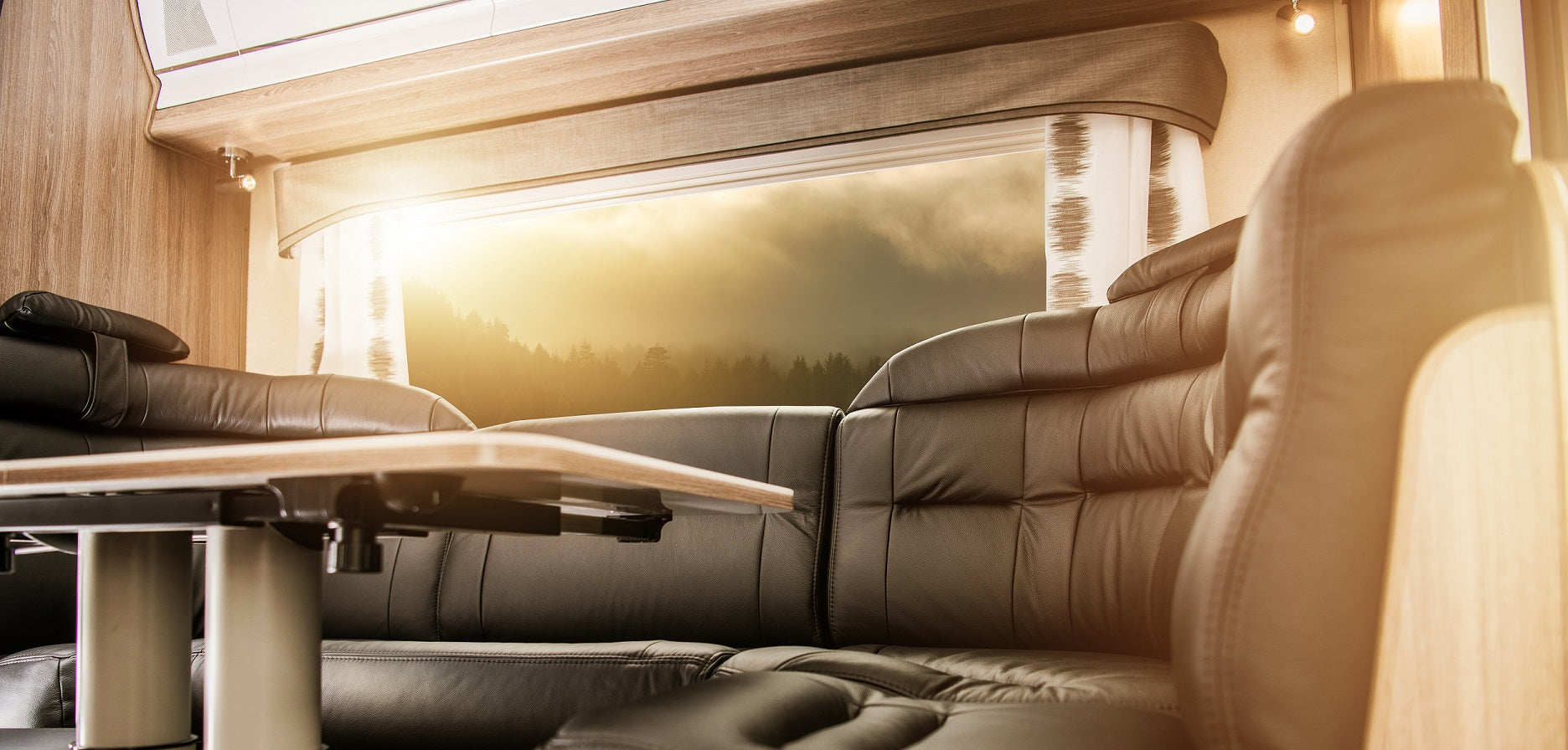 Caravan Fans During Summer Camping Trip