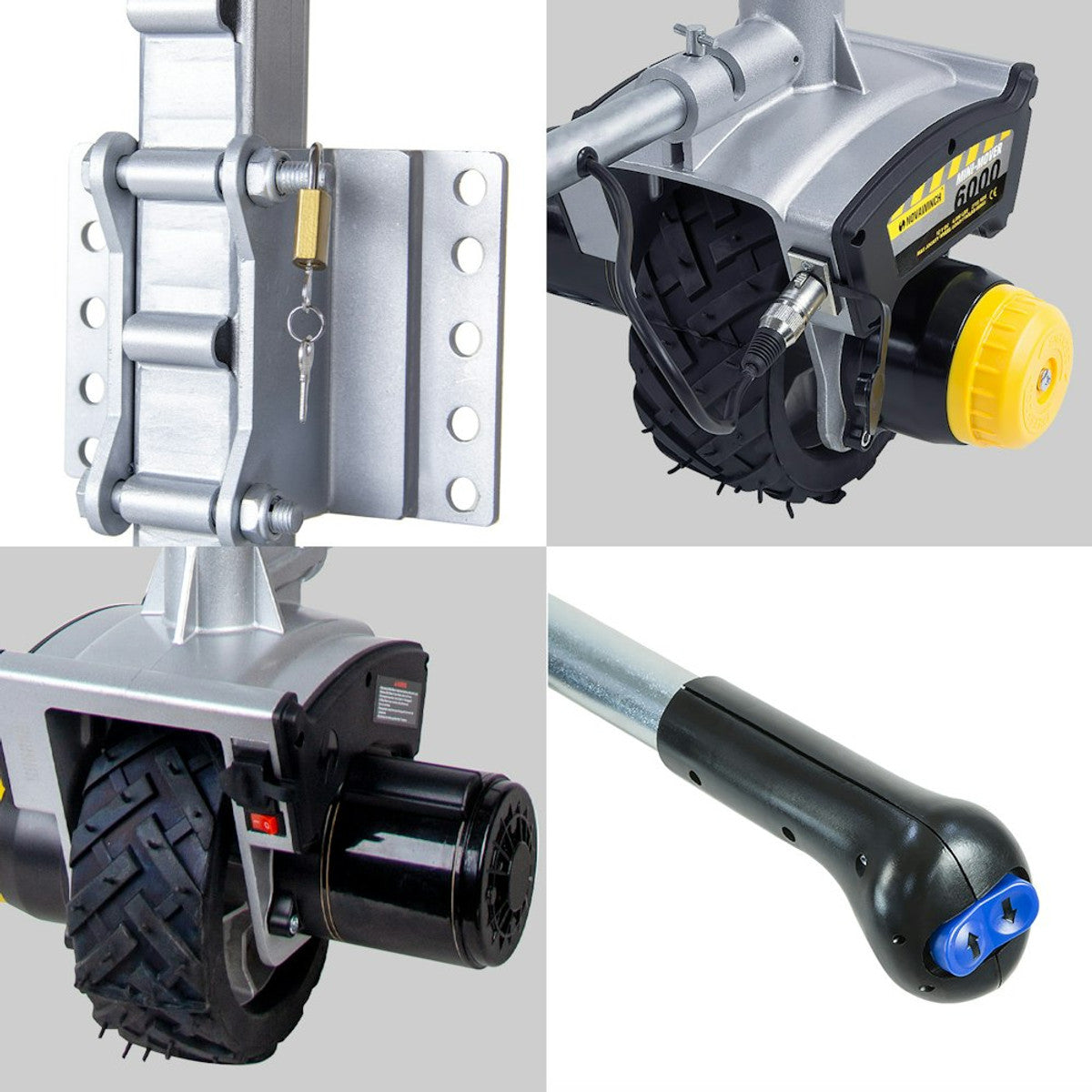 Mini Mover 12V 550w Motorised Electric Jockey Wheel Gen3 SILVER