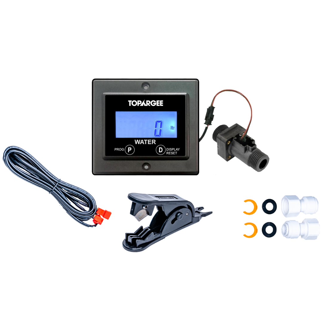 Flush Mount Water Gauge Package with 3m Sender Lead-Kumpl