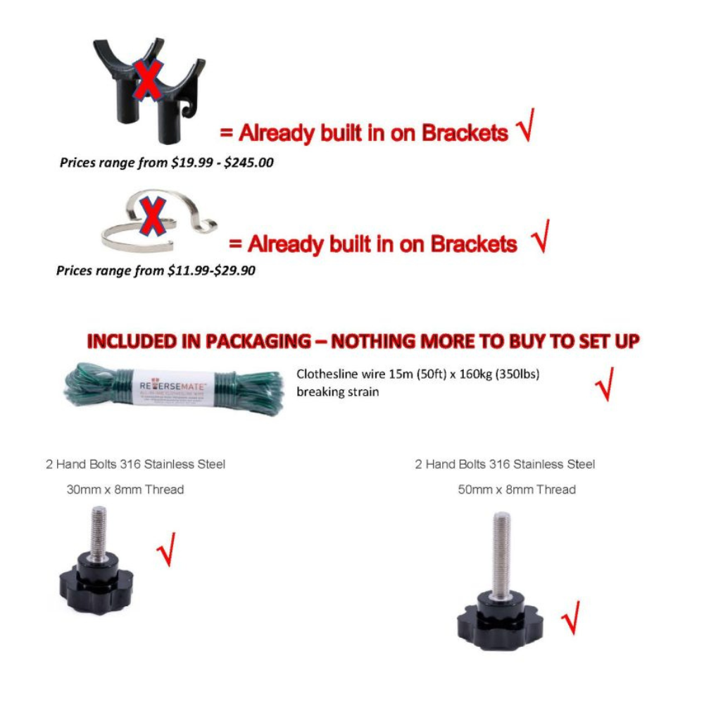ReverseMate Caravan Rollout Awning Clothesline - RV Online