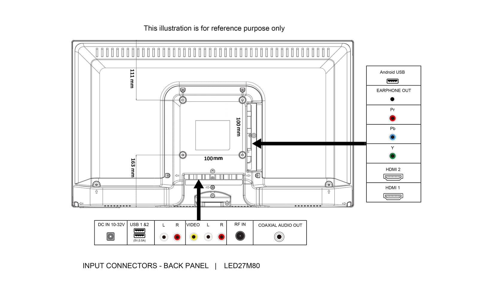 Englaon 27’’ Full HD Smart 12V TV Bluetooth Chromecast With Built-in DVD Player-RV Online