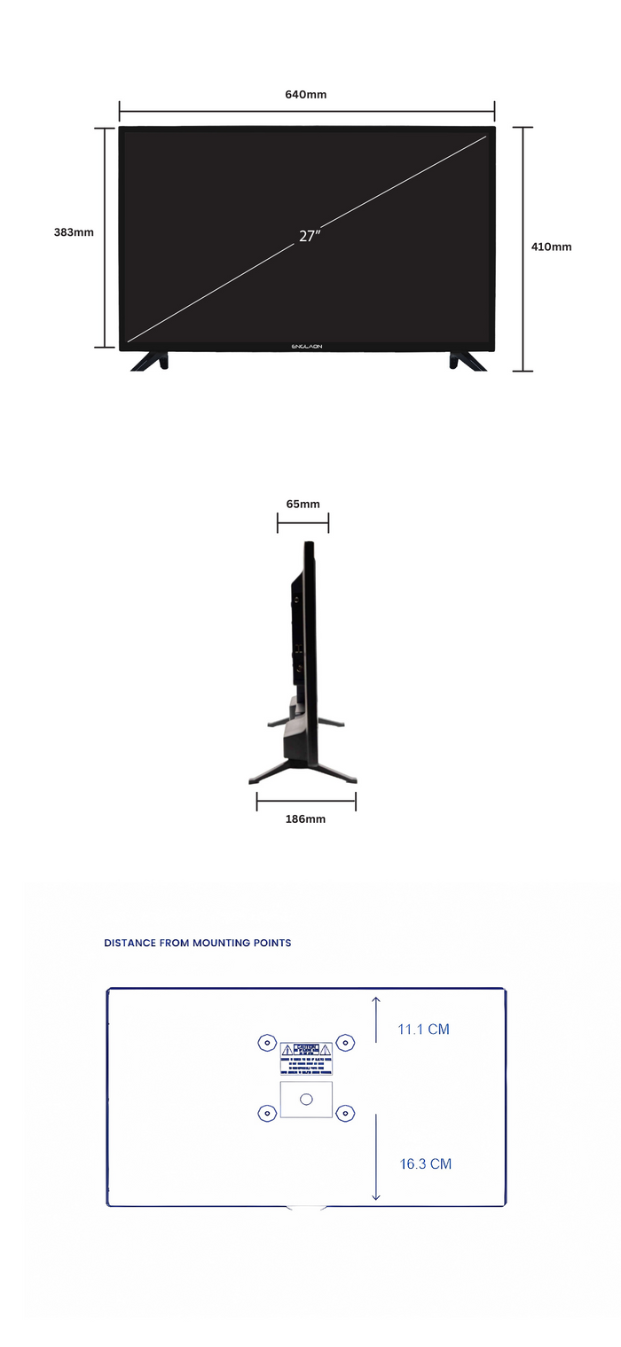 Englaon 27’’ Full HD 12V Smart TV Bluetooth Built-in Chromecast – RV Online