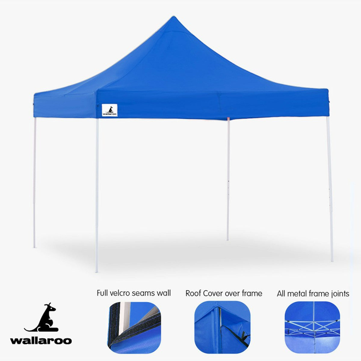 Wallaroo Gazebo Tent Marquee 3x3 Blue