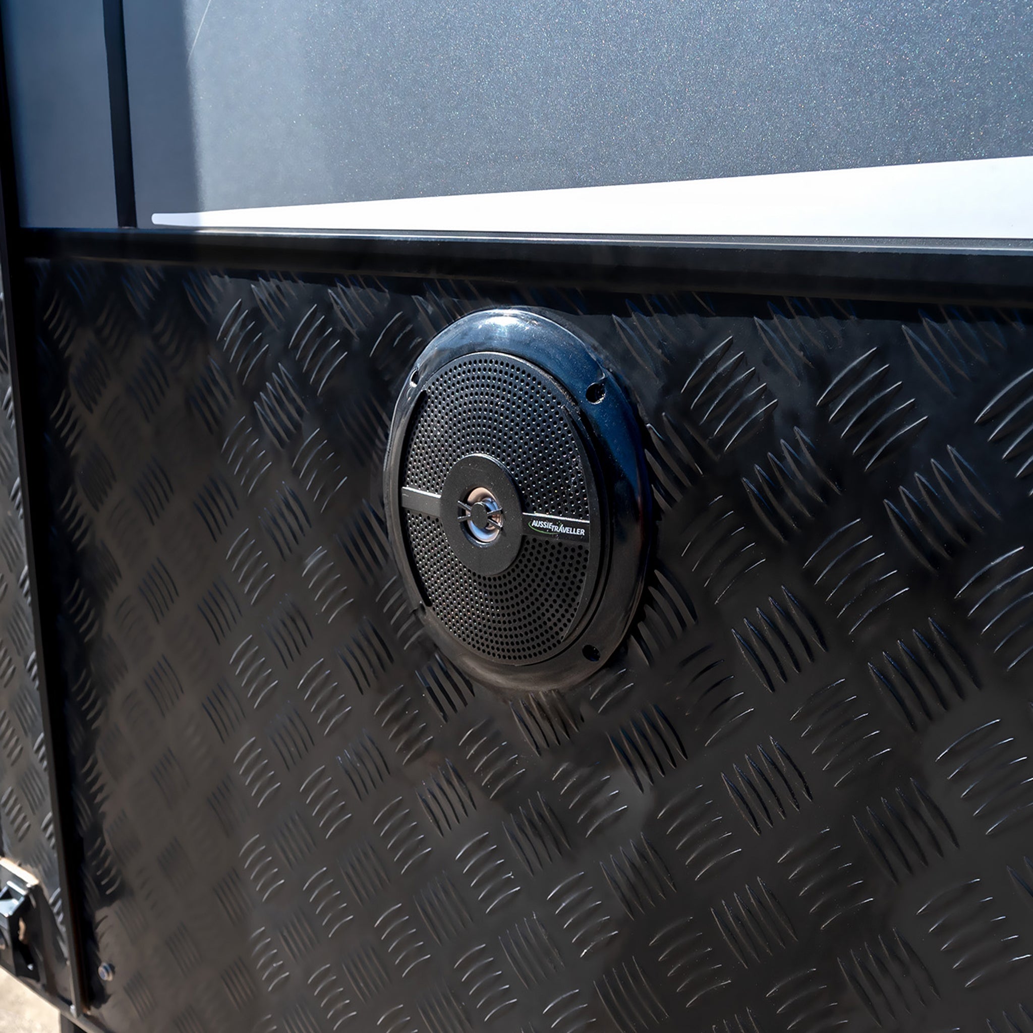 Aussie Traveller 6.5" Two-Way Slimline Speakers Black