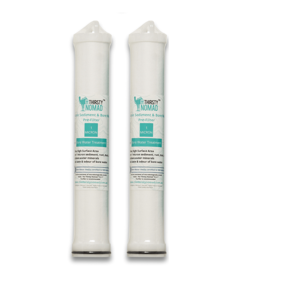 Thirsty Nomad 2 Pack of 1 Micron Sediment & Bore Water Cartridges - RV Online