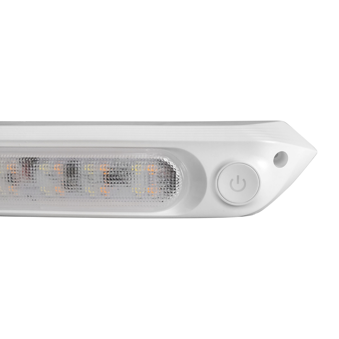 Dimmable White Dual Led (white/amber) Awning Light With Switch 287mm-Kumpl