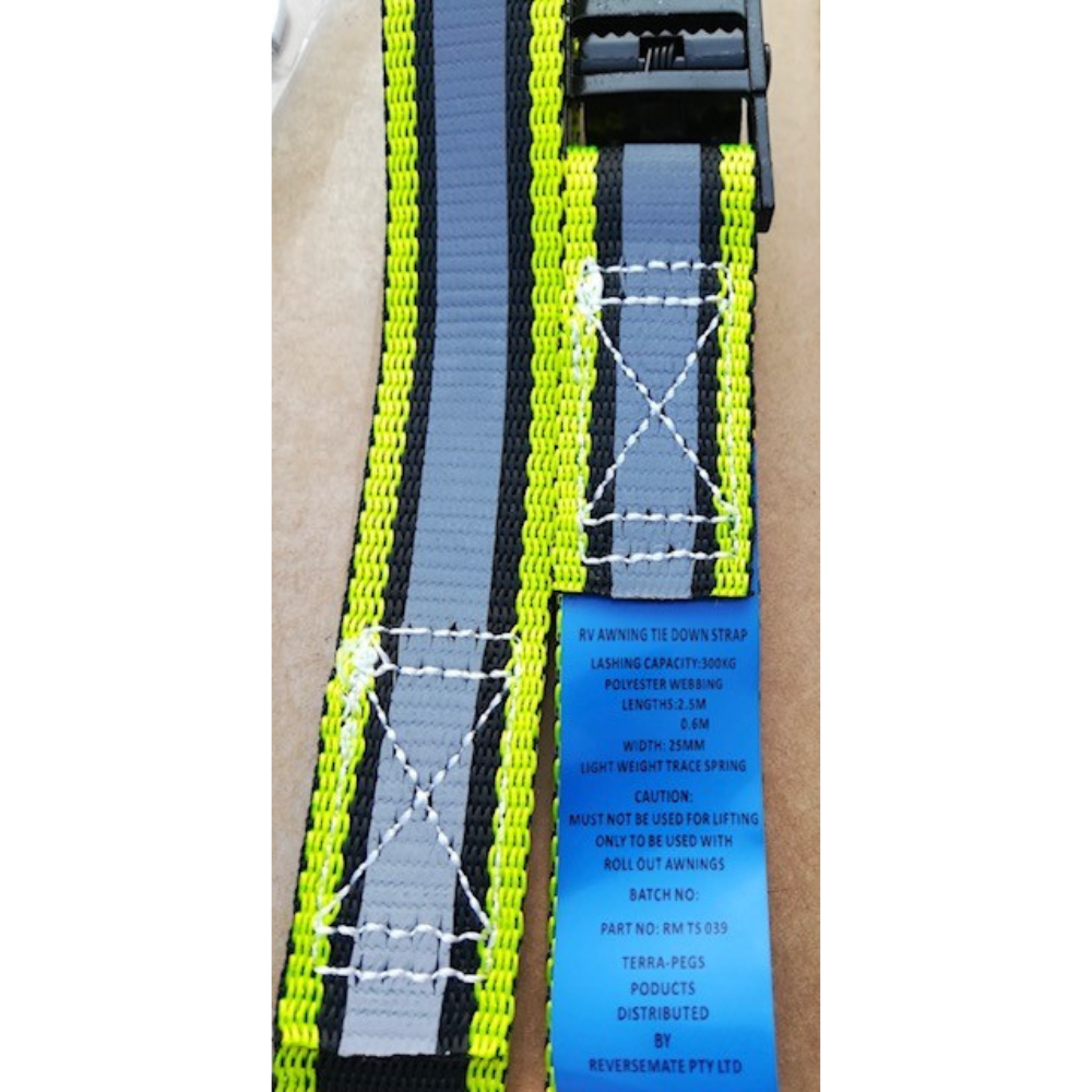 ReverseMate Caravan Reflective Tie Down Straps - RV Online