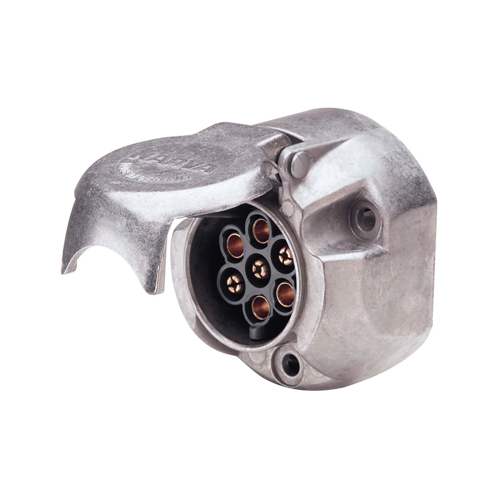 Narva 7 Pin Large Round Metal Trailer Socket - RV Online
