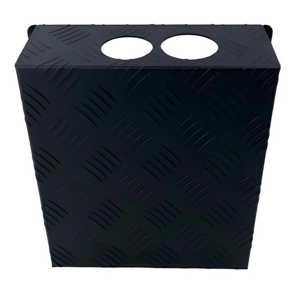 AUFOCUS Diesel Tank Cover Black Checker Plate - 5 Litre