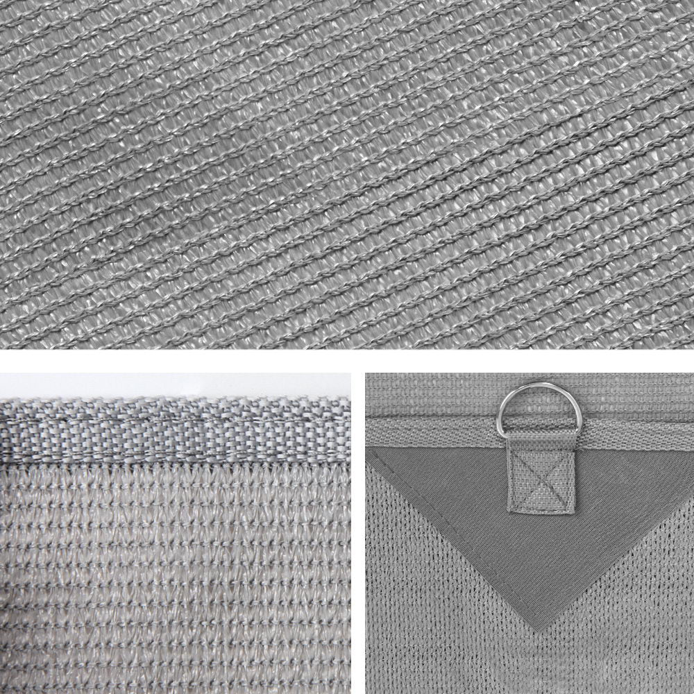 Caravan Privacy Screen Roll Out Awning 4Mx1.95M End Wall Side Sun Shade Grey - RV Online