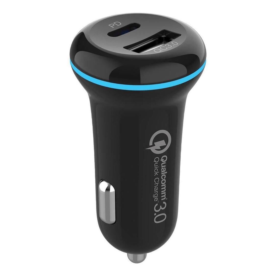 Aerpro 12V / 24V Dual In Car USB / USB-C 3.0 Quick Charger
