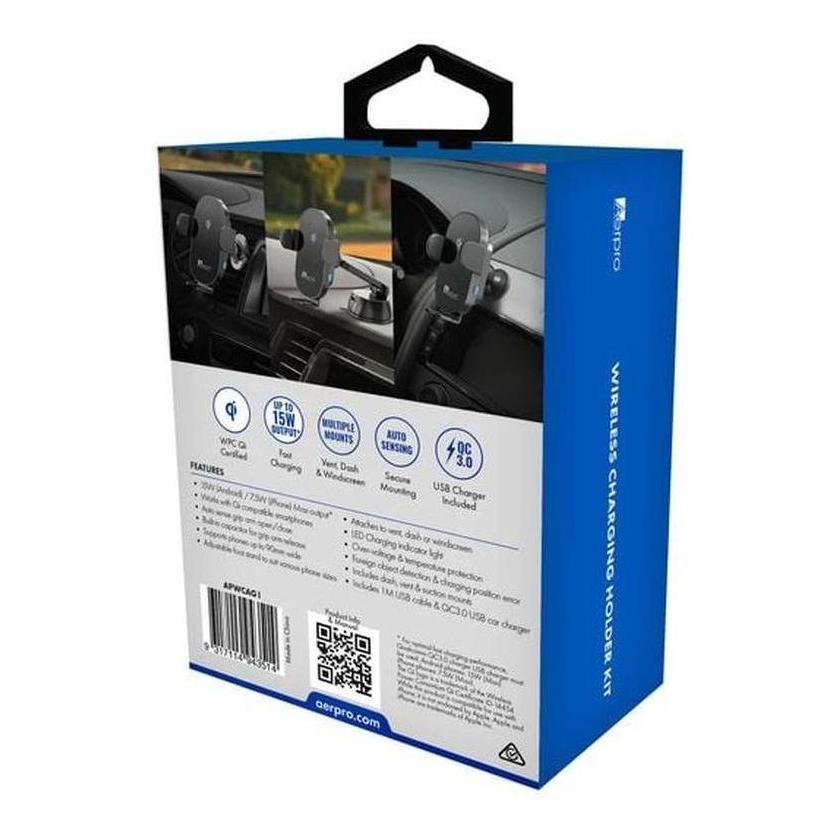 Aerpro 15W Wireless Charging Smartphone Holder kit