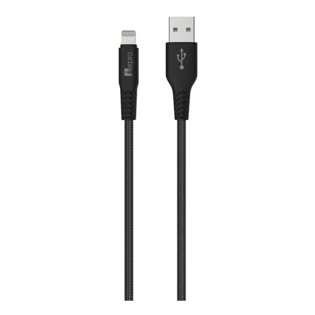 Aerpro Apple Device USB-A Charging / Syncing Cable 1.5 Meter Lead Black