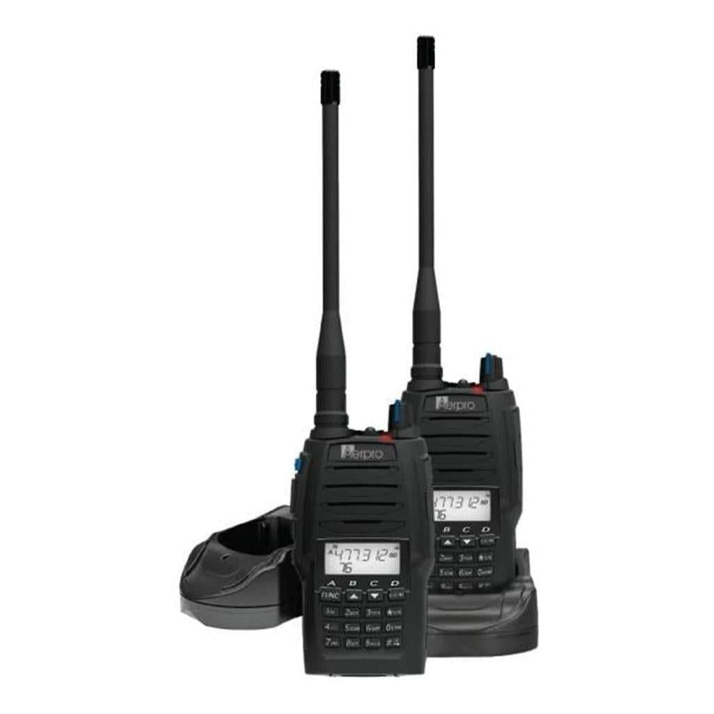 Aerpro Handheld 5W UHF CB Radio 80 Channel Rechargeable - Twin Pack