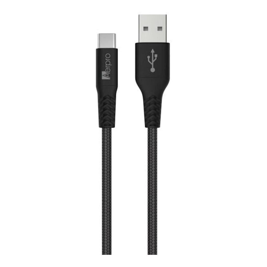 Aerpro USB-C to USB-A Charging / Syncing Cable 1.5 Meter Lead Black