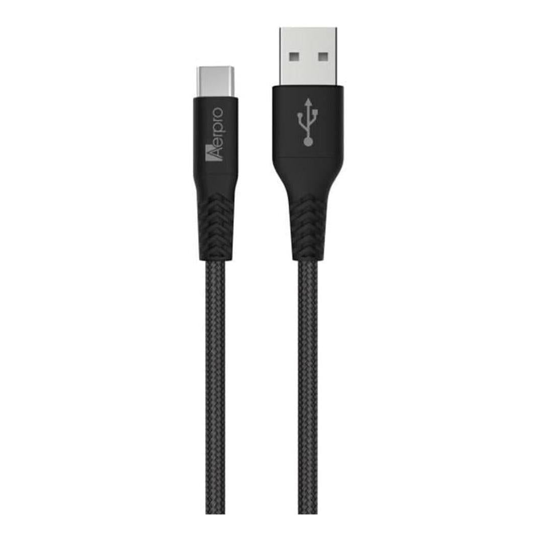 Aerpro USB-C to USB-A Charging / Syncing Cable 300mm Lead Black