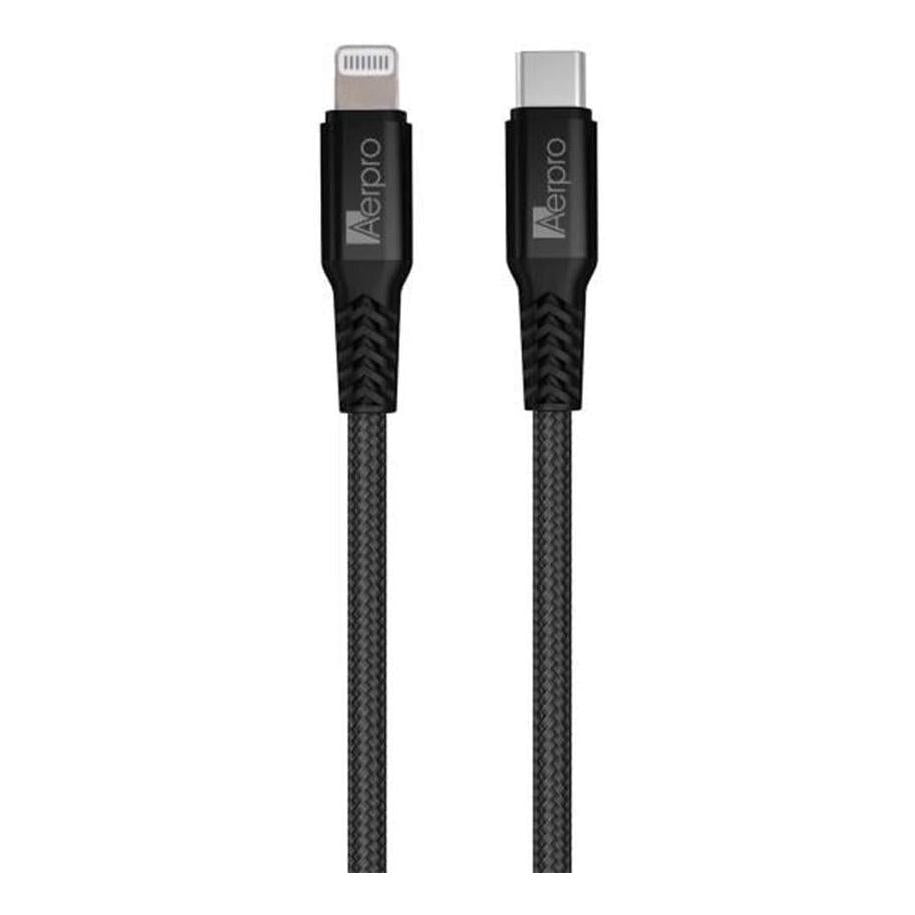 Aerpro USB-C to USB-C Charging / Syncing Braided Cable 1.5 Meter Lead Black