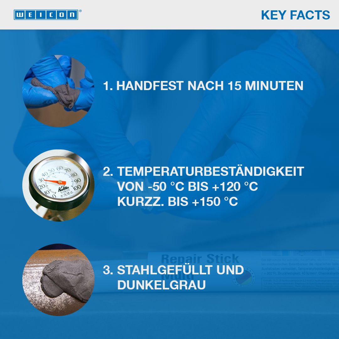 WEICON Repair Stick Steel 57g