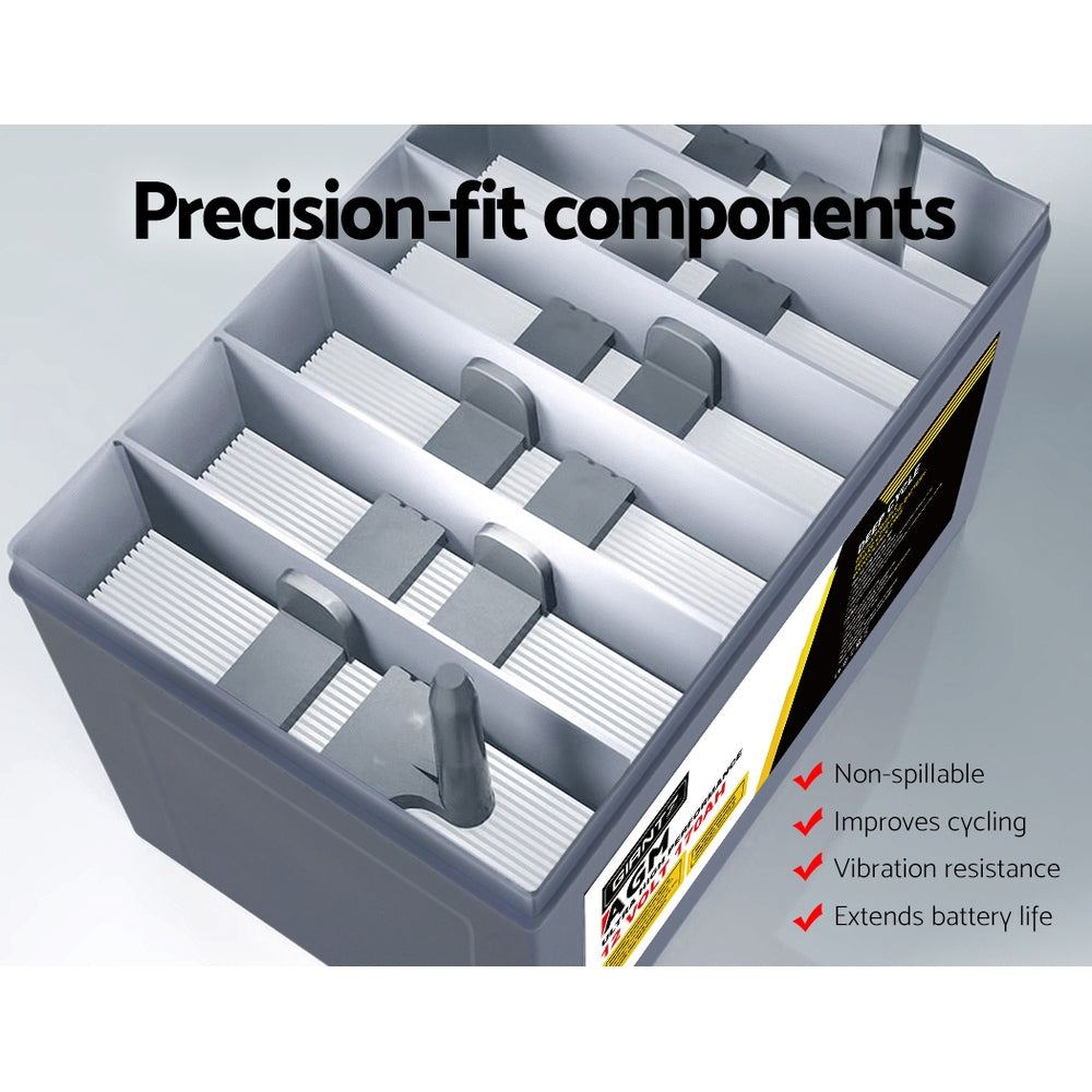 Giantz AGM Deep Cycle Battery 12V 170Ah