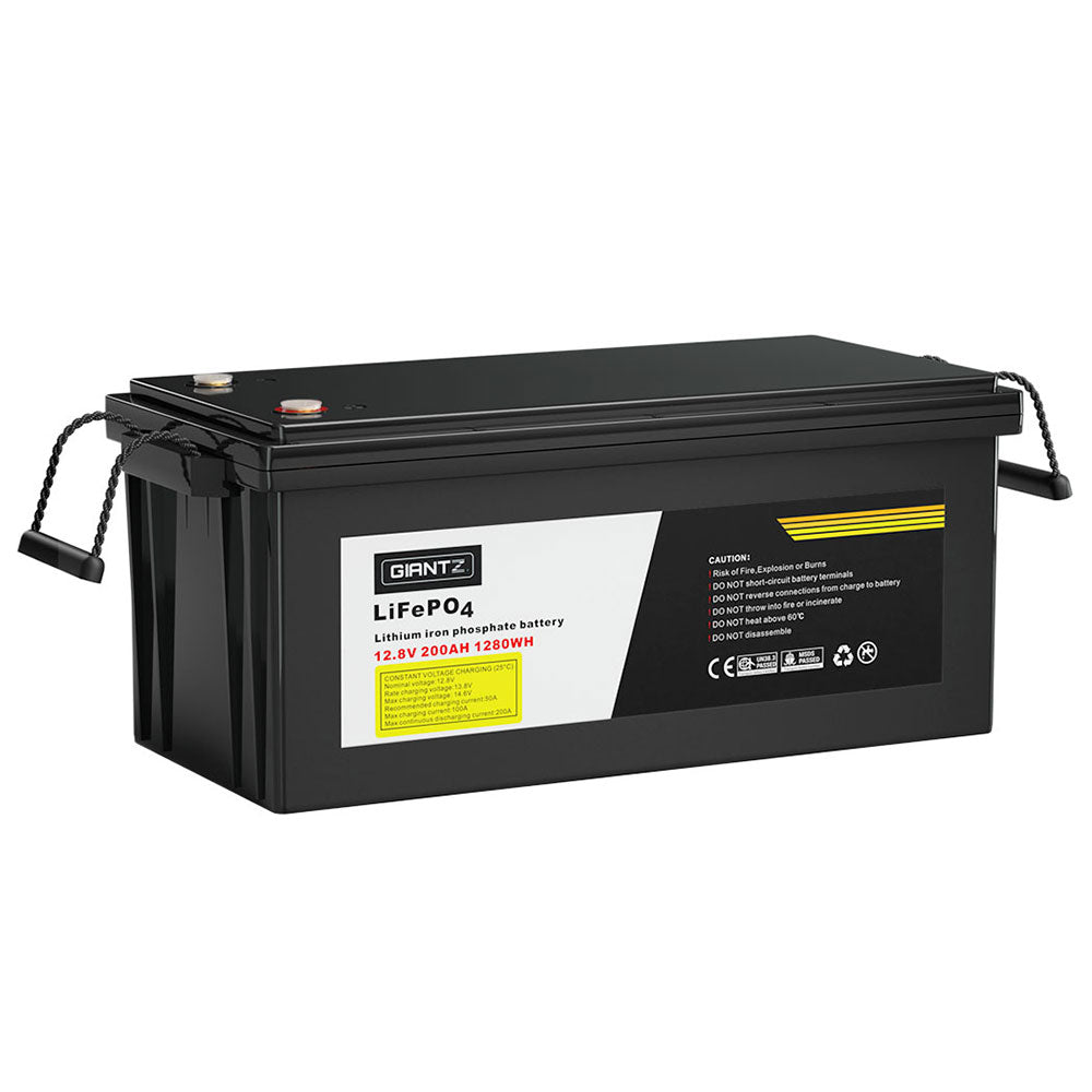 Giantz 12V 200Ah Lithium Battery LiFePO4 Deep Cycle