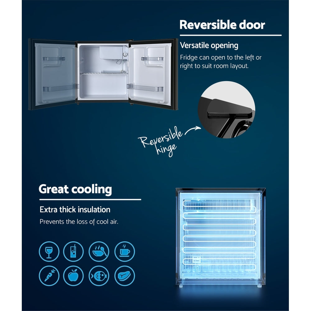 Devanti 48L Bar Fridge Black - RV Online