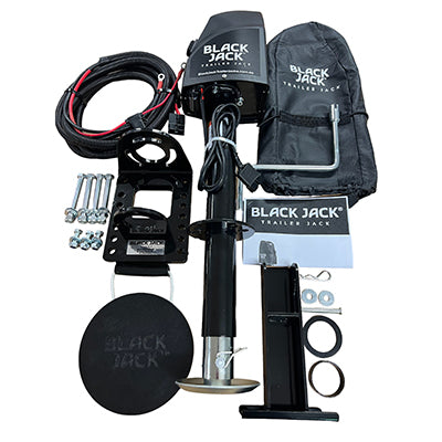Black Jack Electric Caravan Trailer Jack complete set