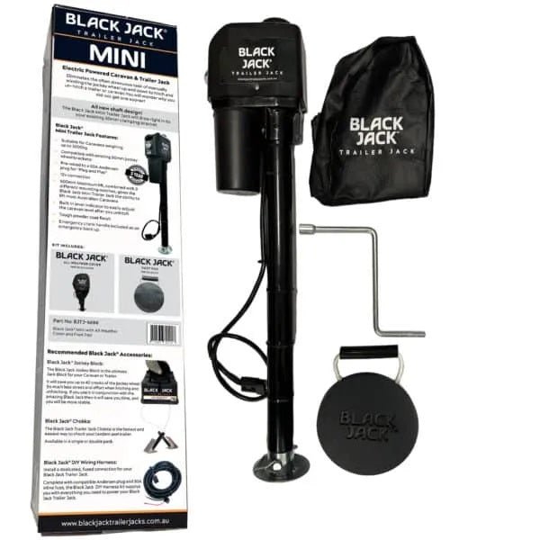 Black Jack Trailer Jack Mini Up to 1T Capacity