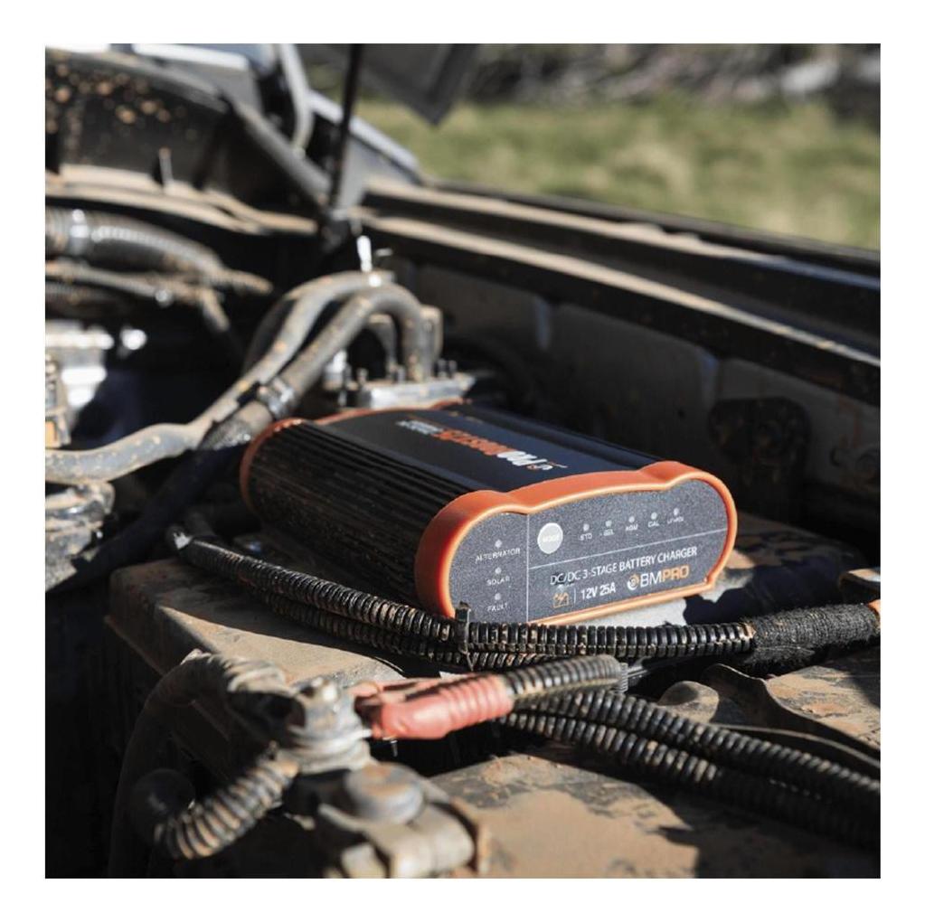 BMPRO Pro Boost 25 Amp Lithium DC-DC Charger with 25A Solar Input MMPT