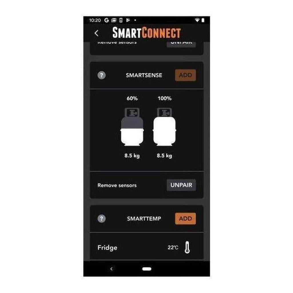 BMPRO Smart Connect Kit 1 x Gas / 1 x Temp / 2 x Tire Press Monitoring Sensors