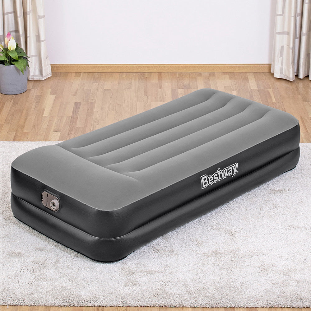 Bestway Air Mattress Single Inflatable Bed 46cm Airbed Black - RV Online