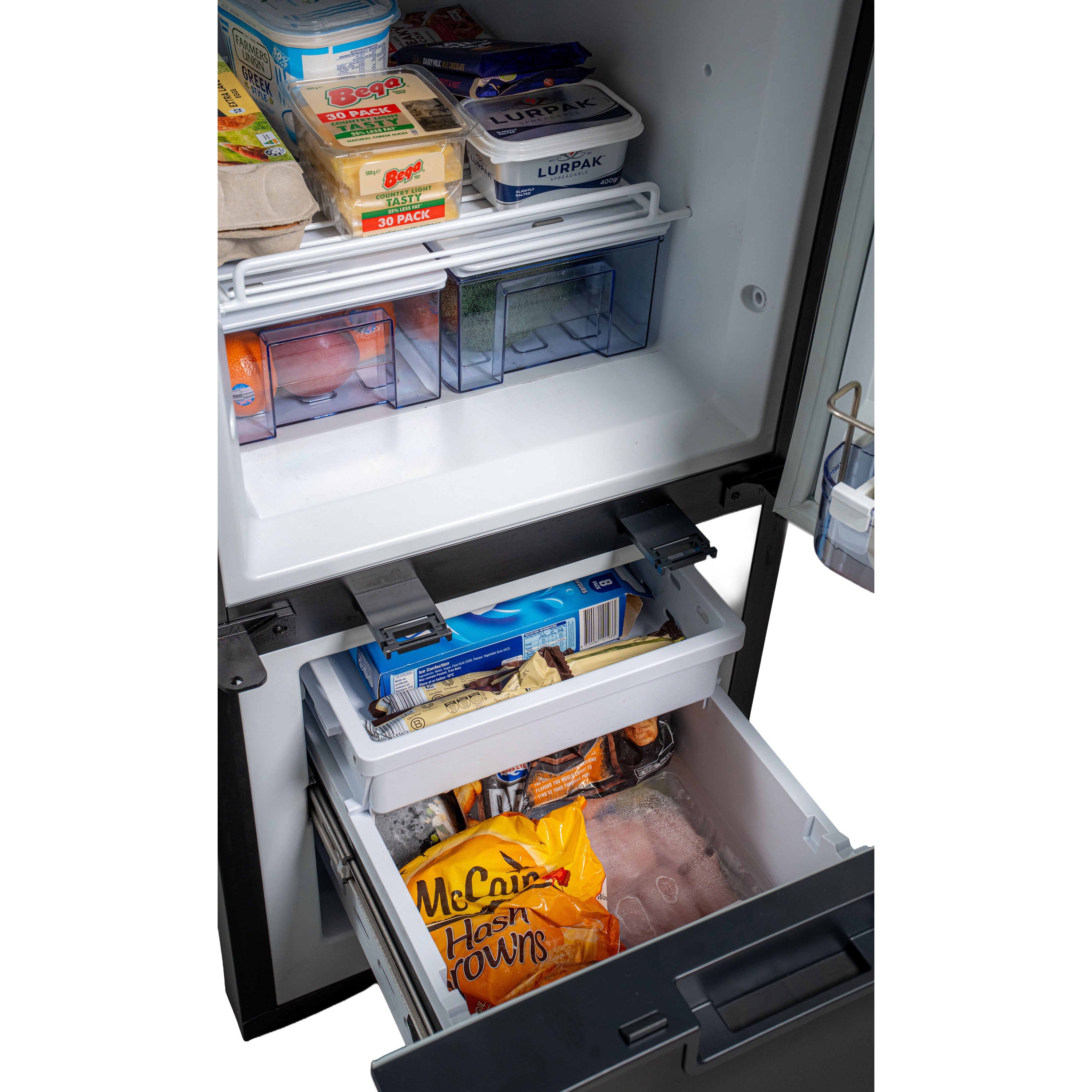 myCOOLMAN 205L DZ Upright Compressor Fridge & Freezer