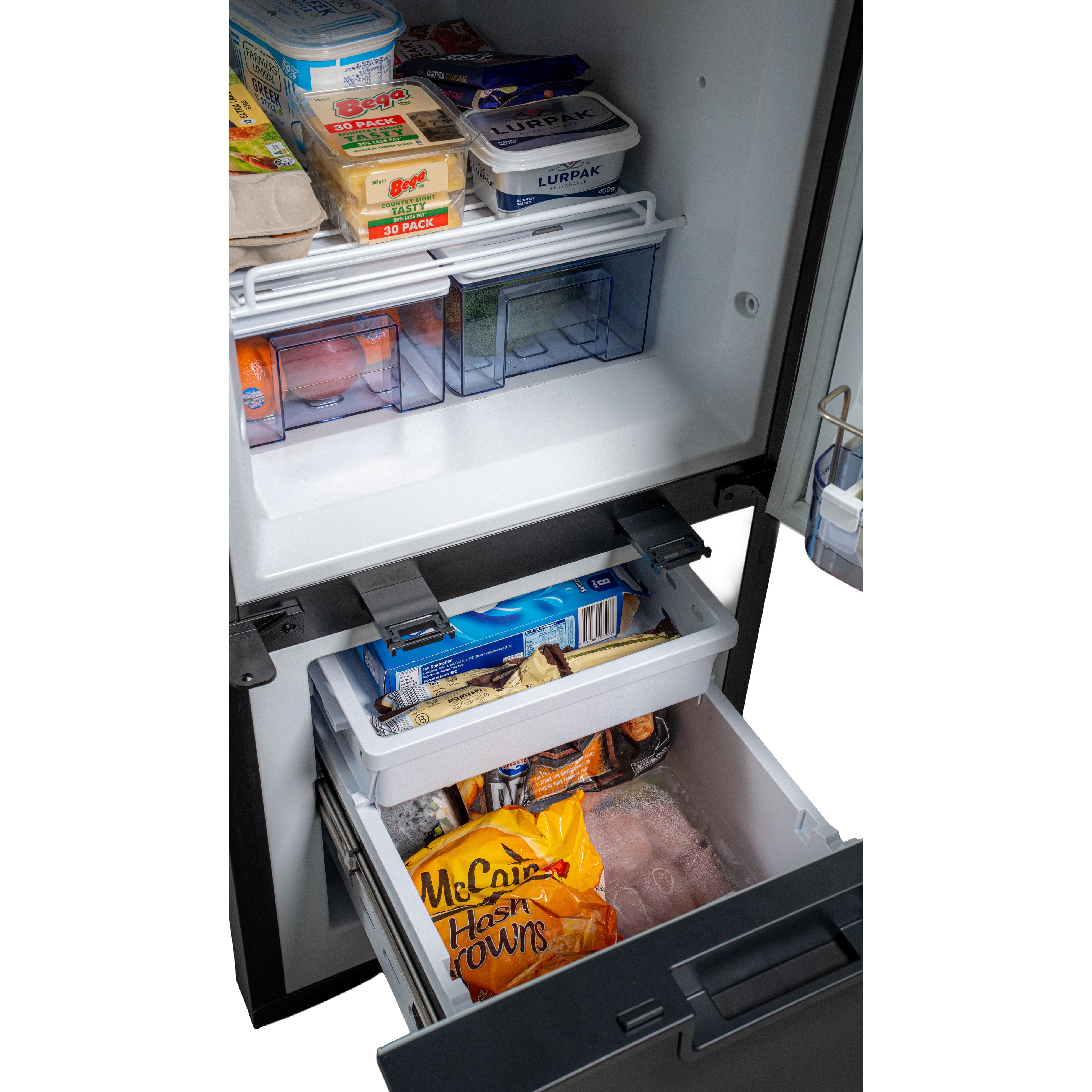 myCOOLMAN 250L DZ Upright Compressor Fridge & Freezer
