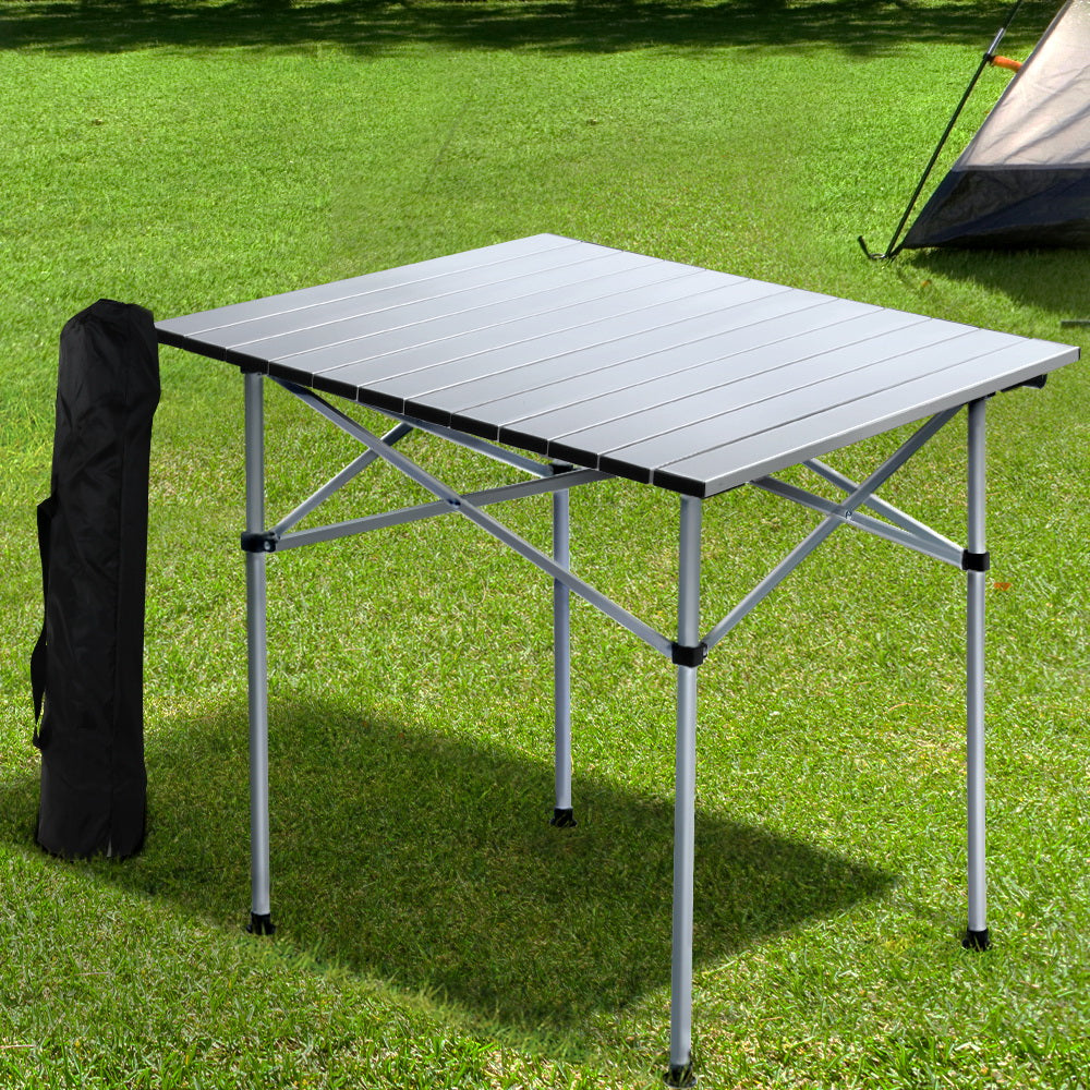 Weisshorn Folding Camping Table 70CM Aluminium - RV Online