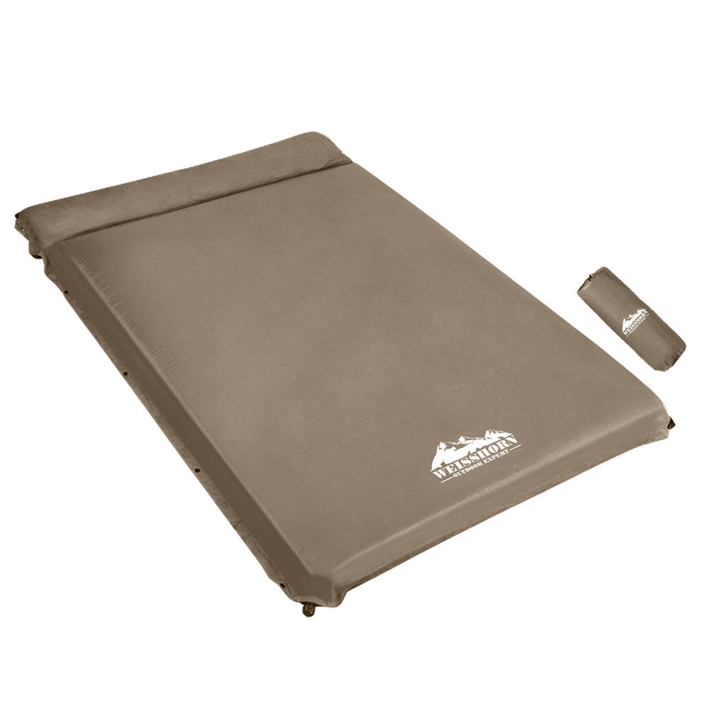 Weisshorn Self-inflating Mattress 10CM Double Coffee